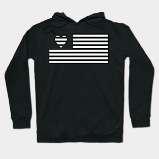 USA Love -  American Flag Style Hoodie